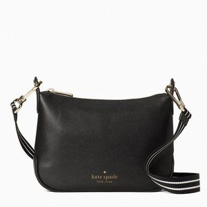 New Kate Spade Rosie Small Crossbody Pebbled Leather Black